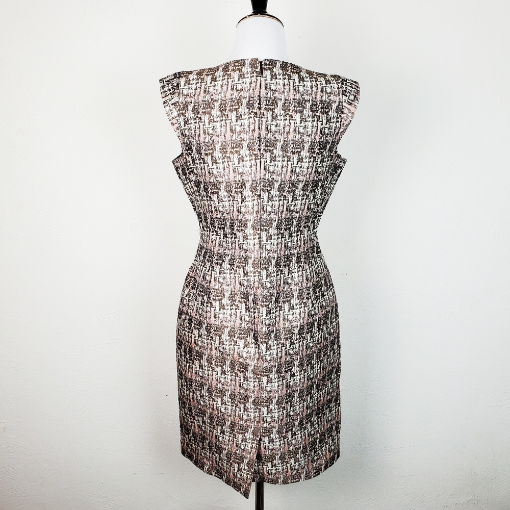 Lafayette 148 Dress Sheath Jacquard Designer Luxury Career Office Sophisticated - Picture 6 of 9